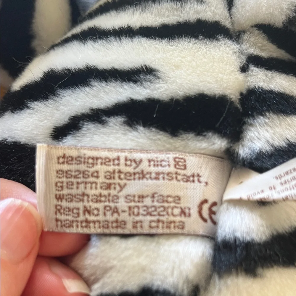 Nici by Enesco plush zebra, tiger and giraffe set